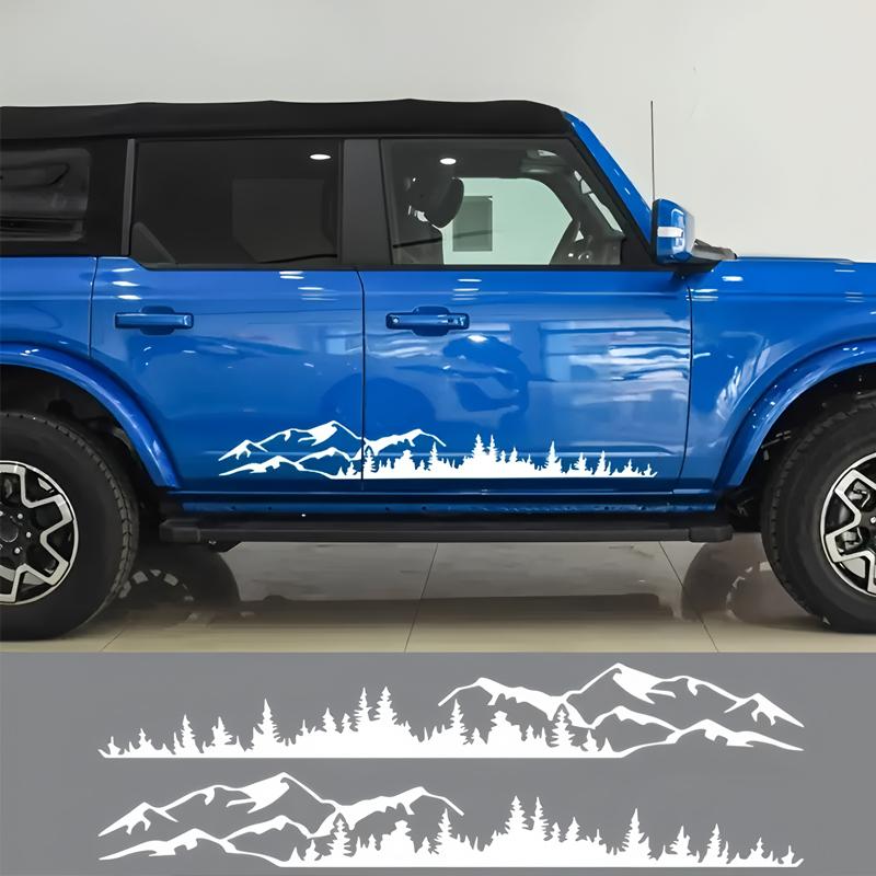 Carlow Hills and Forest Scene Outdoor Adventure Designs, Outdoor Adventure Stickers Nature Themed Decorations Durable Vinyl