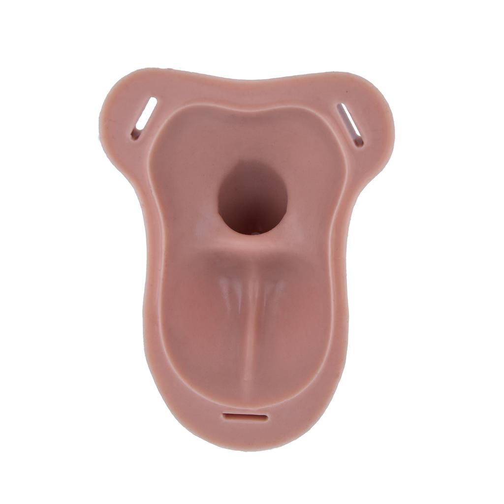 Male Chastity Device Silicone Cock Cage Penis Lock with Ball Stretcher Ring