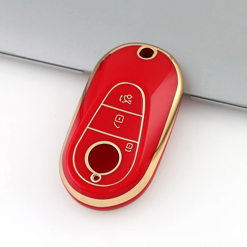 Auto Shell Fob Car Key Case Cover Keychain Holder For Mercedes Benz S350 S400 S500 E300 E350 A C E S Class Gle Gls Amg W206 W223