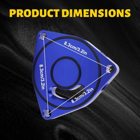 Turbo Off Blow Valve Spacer Plate For 2015-21 Honda Civic 15T Coupe BOV Billet