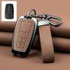 Zinc Alloy Leather Car Key Cover Housing Key Fob For Toyota Prius Camry Corolla C-Hr Chr Rav4 Land Cruiser Prado Key Fob
