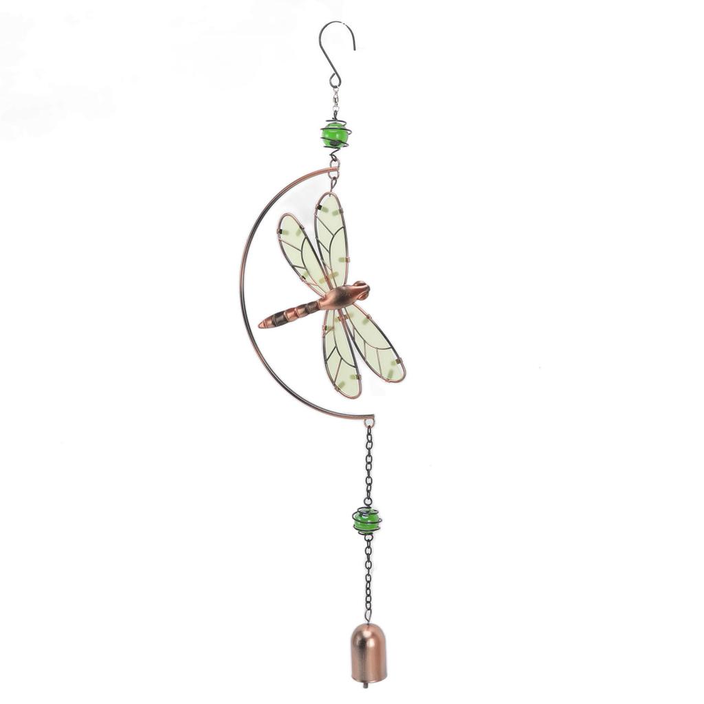 Dragonfly Wind Chimes Decor Dragonfly Wind Chimes Waterproof Beautiful Melody Iron Hanging Ornaments for Home Decoration