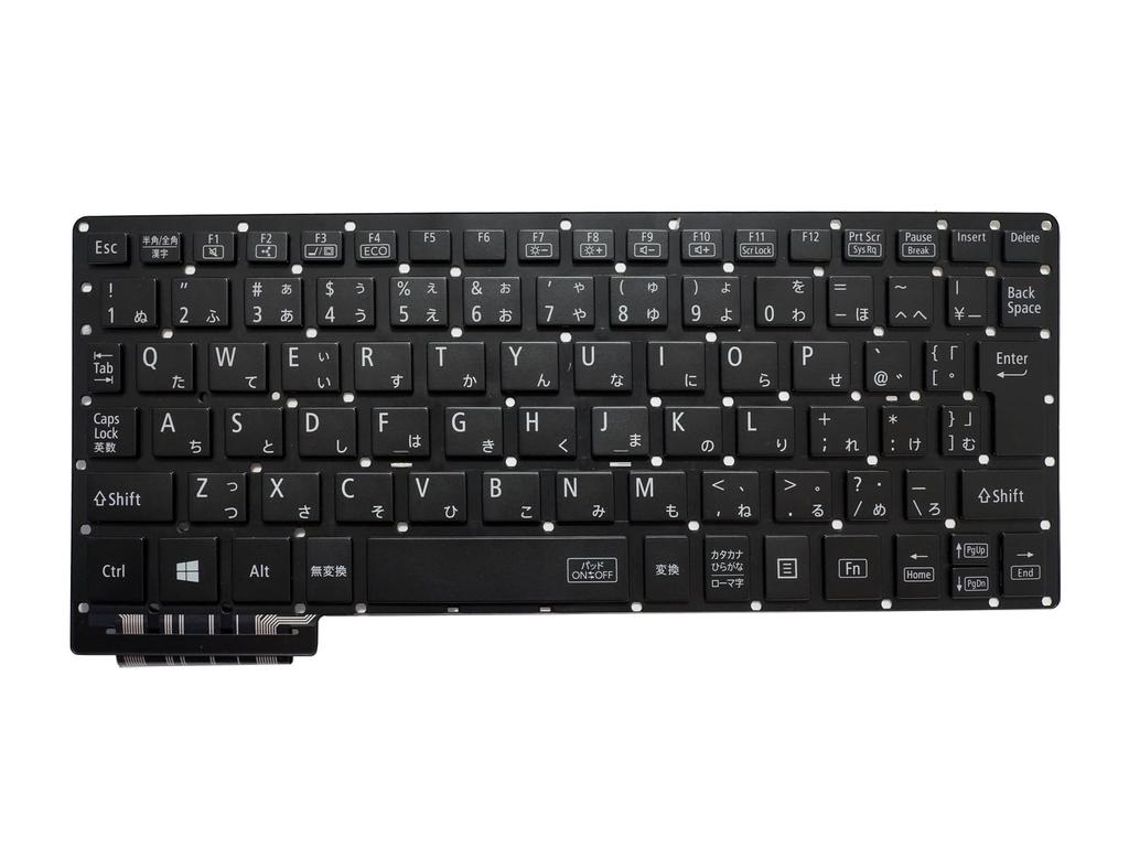 Laptopdiyparts (RepairReplacement Part) Japanese Keyboard NSK-210UQ (9Z.NDMUQ.00J) Black for NEC LAVIE Note Mobile NM150 NM550 NM750 Series