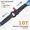 YAPJEB Universal Tow Rope, 5m, Maximum Load Capacity 10 Tons, Car Tow Strap, Emergency Escape Measures, U-Shaped Shackle Hook, High Strength, Heavy-Du