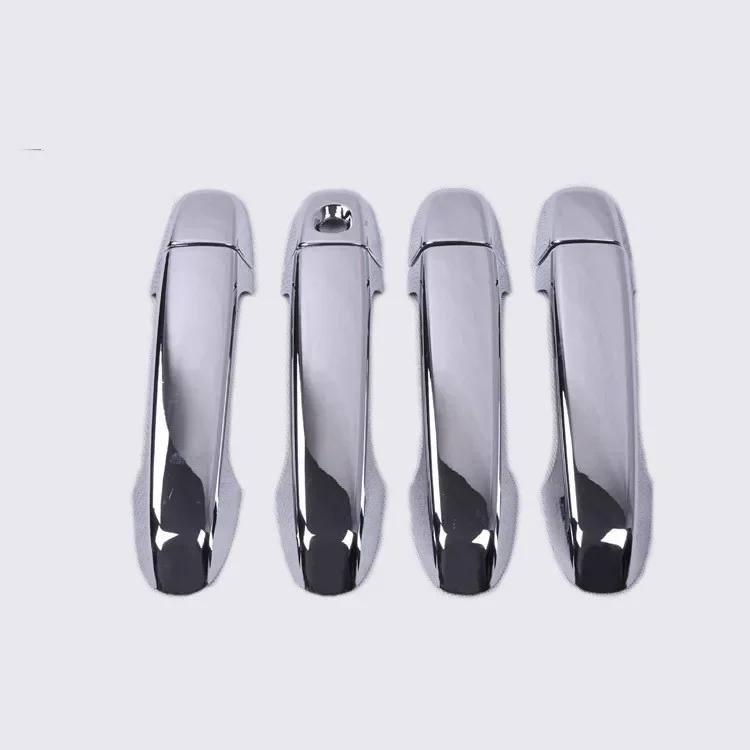 Door Handle Cover For Toyota Camry 2012 - 2016 Toyota Auris 2013-2017 Chrome Carbon Fiber Car Side Trim Sticker Car Accessories Chrome Silver