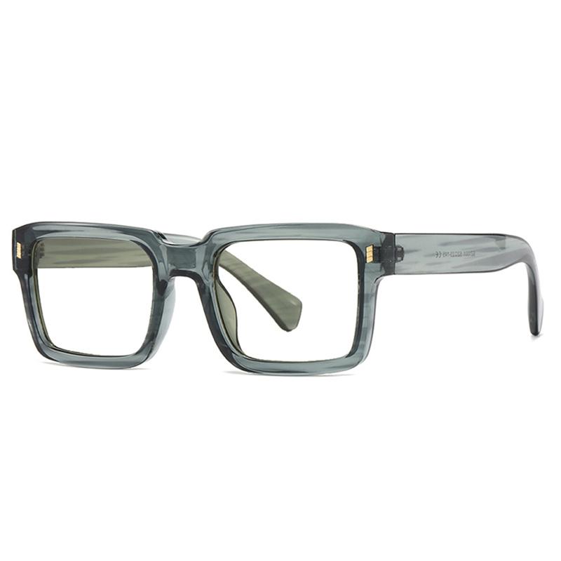 Retro Blue Light Blocking Glasses Male Female Square Thick Glasses Frame  Acetate High Quality European Style Glasses Sz1001