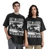 Haalands Get In Loser We're Going Home Washed T Shirt Streetwear Retro T-Shirts Tees Men Women Short Sleeve Harajuku Summer