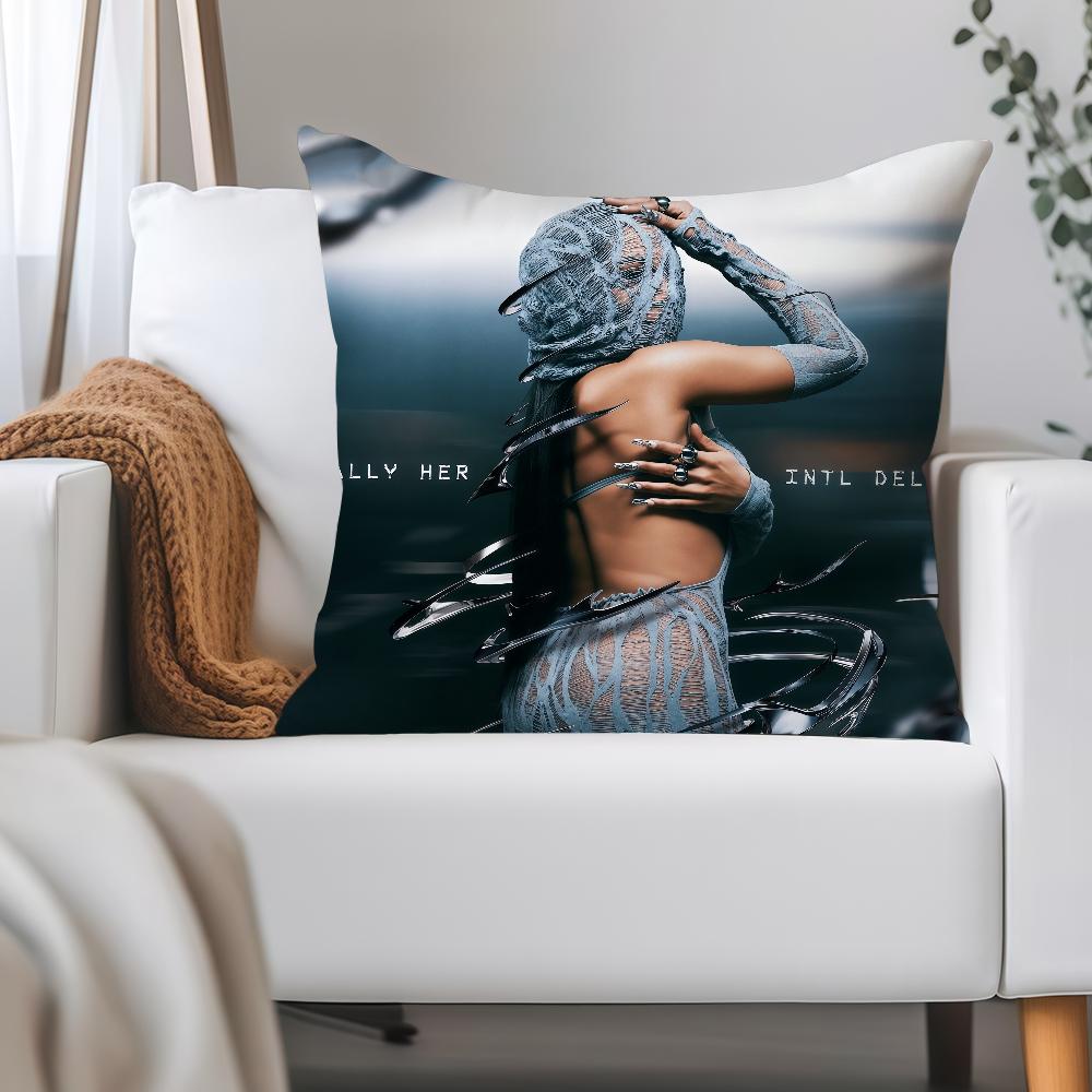 Rapper B-BIA BIANCA Pillow Case Applicable Space For Guest Rooms Interiors Cars Office House Decoration 12x12Inch