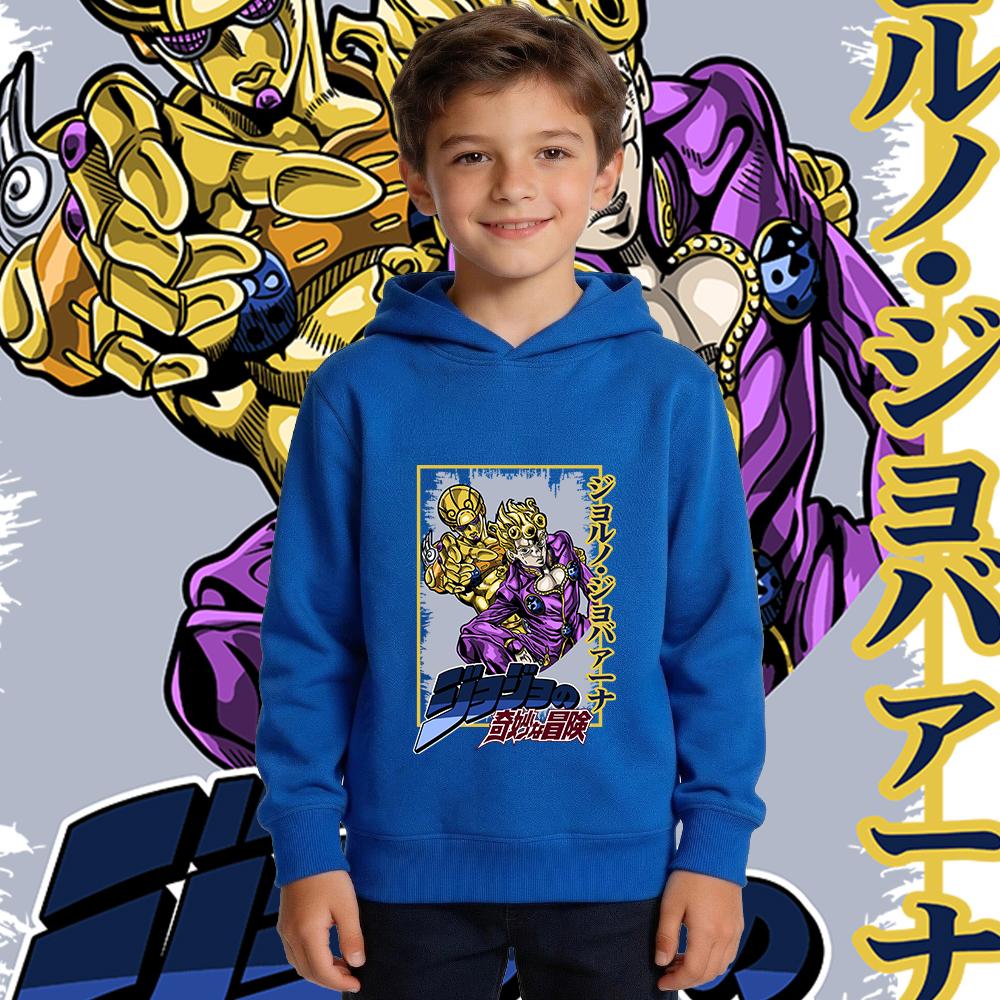 Boys Girls Warm Pullover Sweatshirt for Autumn Winter Daily Wear Anime Print Fleece Hoodie for Kids