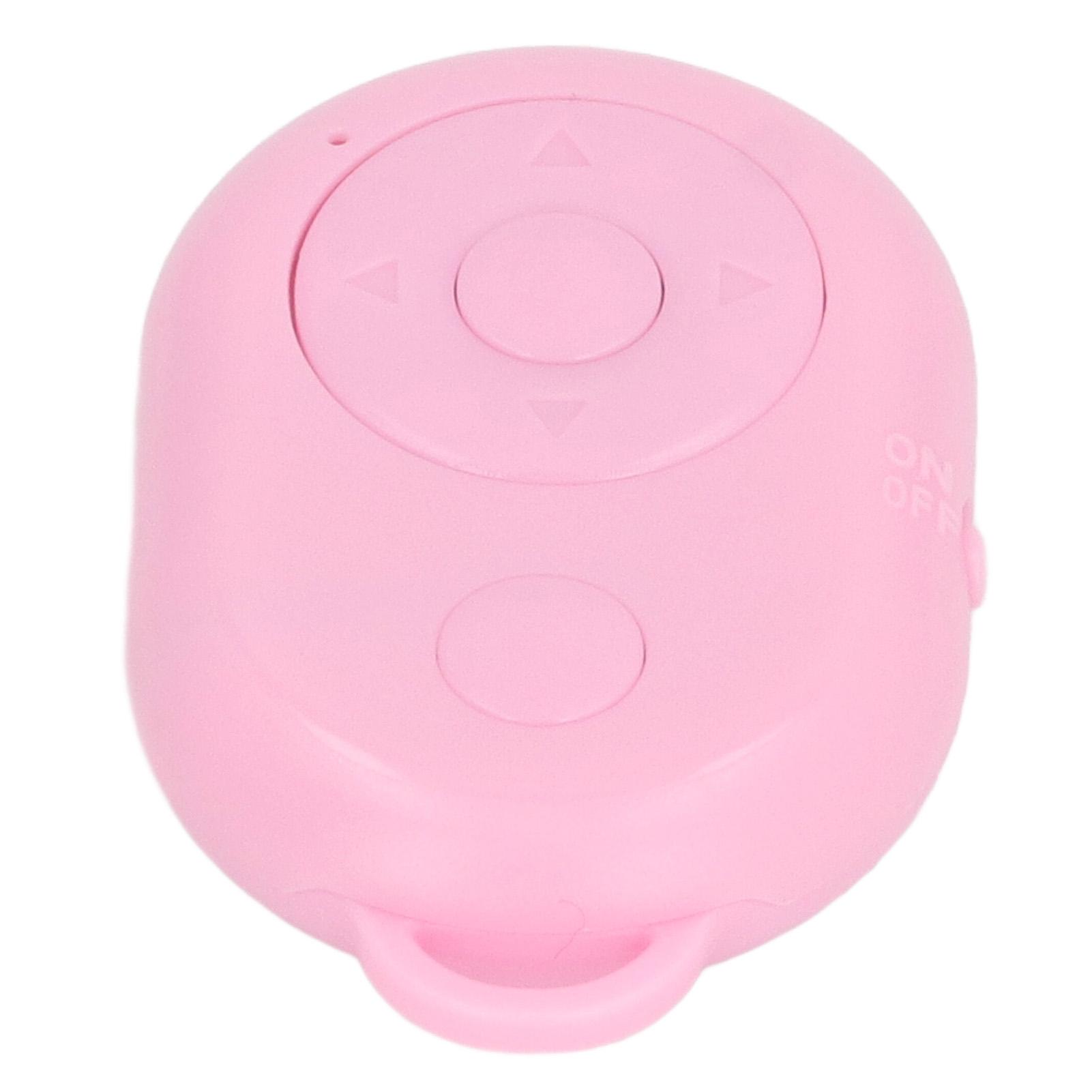 

Пульт дистанционного управления телефоном BT 4.0 10 м USB Type C зарядка селфи-кликер для поощрения перелистывания страниц розовый