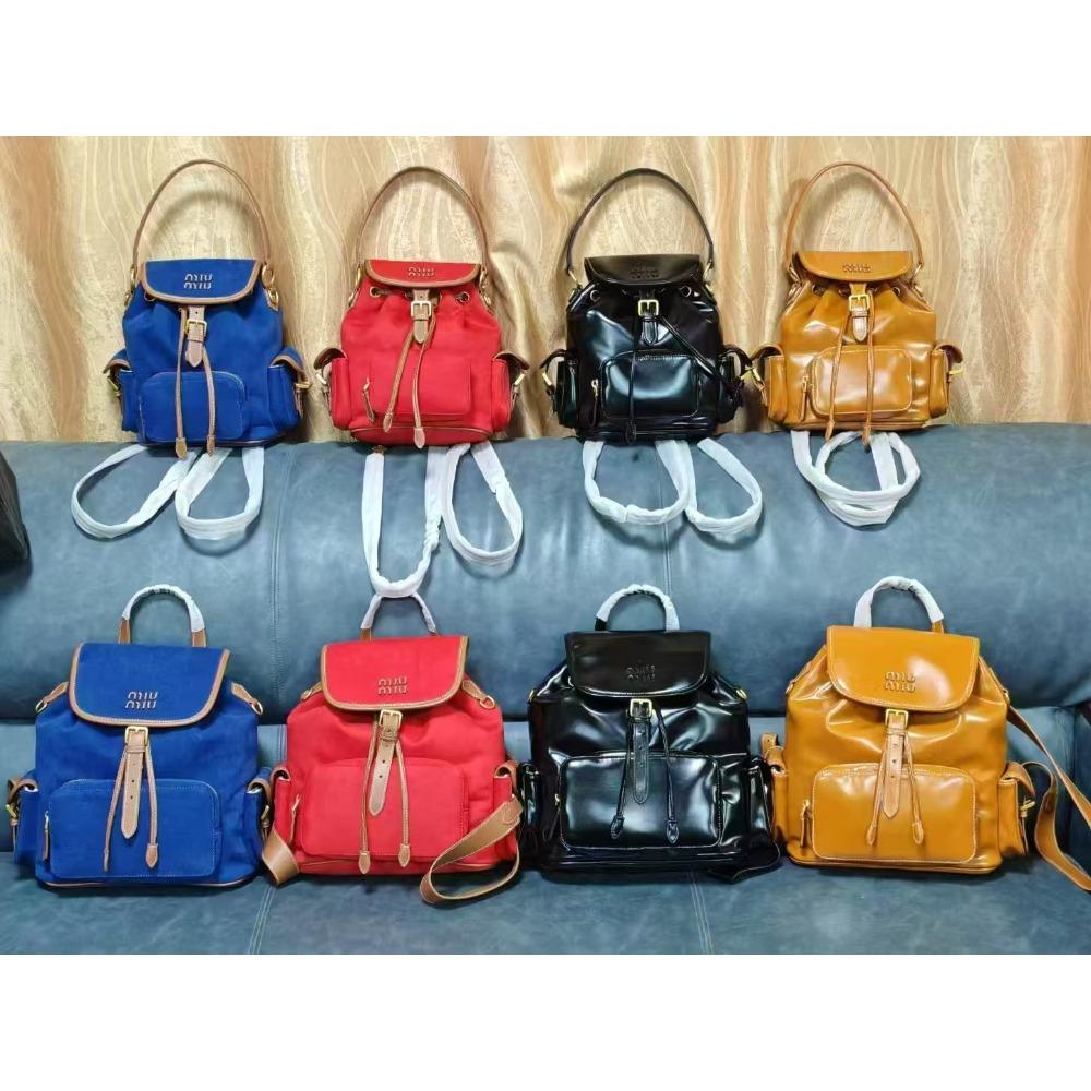 Nový Miao miu 2025 plátěný batoh velkokapacitní prémiový pocit všestranný přenosný ramenní cestovní dojížděcí batoh