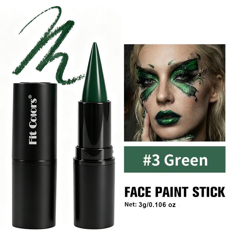 Matte Punk Black Lipstick Waterproof Long Lasting Lip Gloss Face Body Painting Gothic Dark Makeup Party Halloween Cosplay Makeup