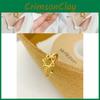 Gold Plated Fashionable Six Pointed Star Ring For Women Stylish And Jewelry Adjustable