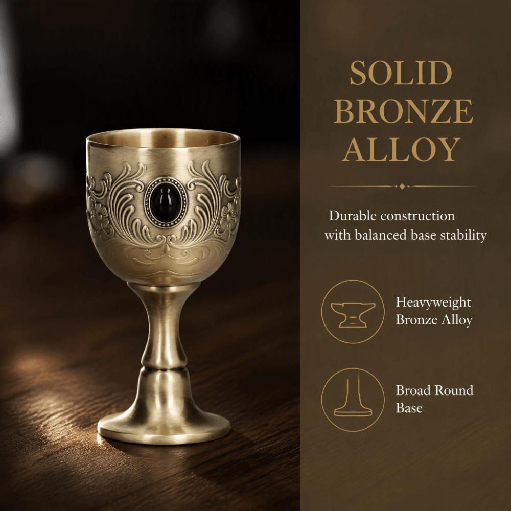 Inlaid Gemstone Stemmed Liquor Cup Decorative Wine Cup Wedding Ceremony Party Table