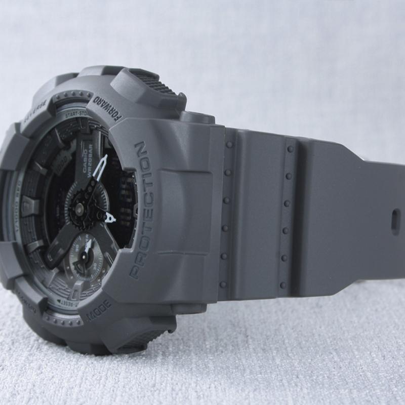Casio fashion trend retro cool advanced dynamic casual pointer dual display waterproof sports quartz movement resin strap Japanese and GMA-S110CM-8A
