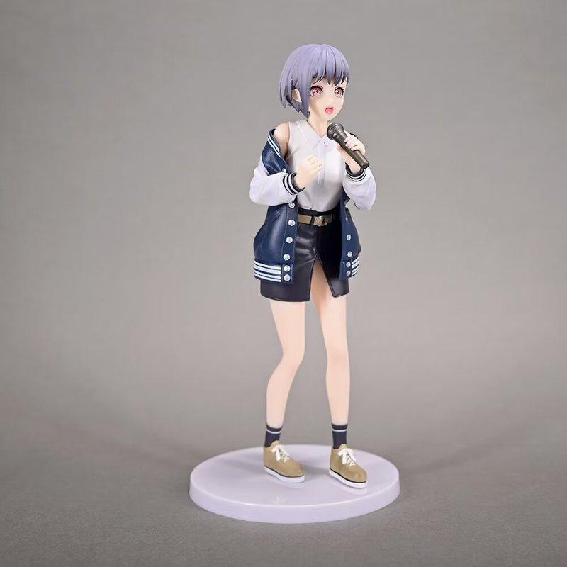 New Bang Dream Takamatsu Tomori Anime Figure Lead Vocalist Short Haired Girl Statue Pc Case Decoration Ornament Anime Fans