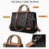 New Fashion Letter Embossed Tote Bag Commuter Business Large Capacity Ladies Clutch Bag Elegant Women's Handbag Can Be Crossbody One Shoulder Handheld