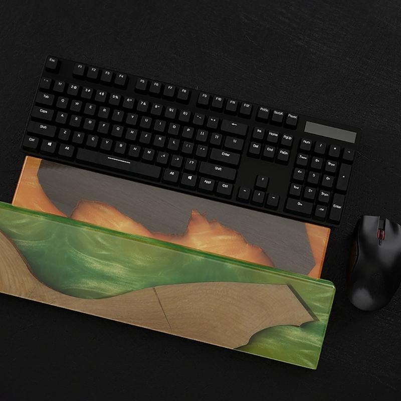 Silicone Keyboard Wrist Rest Pad Mold Wrist Support Resin Mold Rectangle Epoxy Casting Mold for DIY Crafts Home Decors