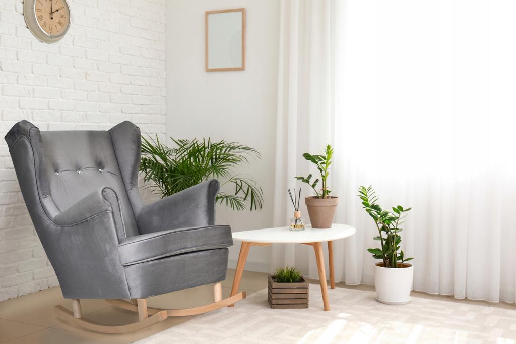 Fotel uszak ARI skandynawski Family Meble Fuksja, intensywny róż welur