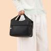 Retro Large Capacity Shoulder Bag Solid Color Messenger Bag PU Commuter Bag
