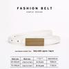 Women's Genuine Cowhide Leather Striped Dress Belt - Versatile & High-End Accessory