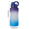 Sport Water Bottle 2000ml Outdoor Drinking Bottle Straw Portable Travel Tea Cup