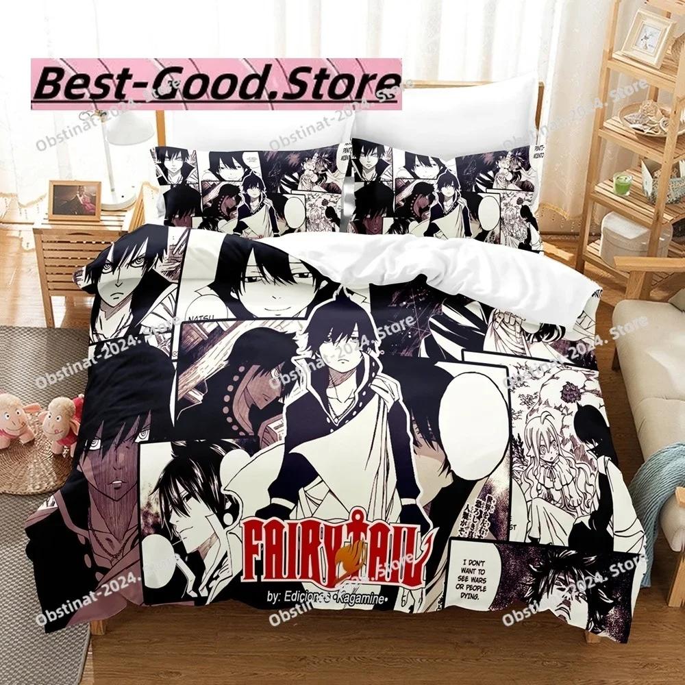 Zeref Dragneel Bedding Set Single Twin Full Queen King Size Bed Set Aldult Kid Bedroom Duvetcover Sets 3D Print bed set 2