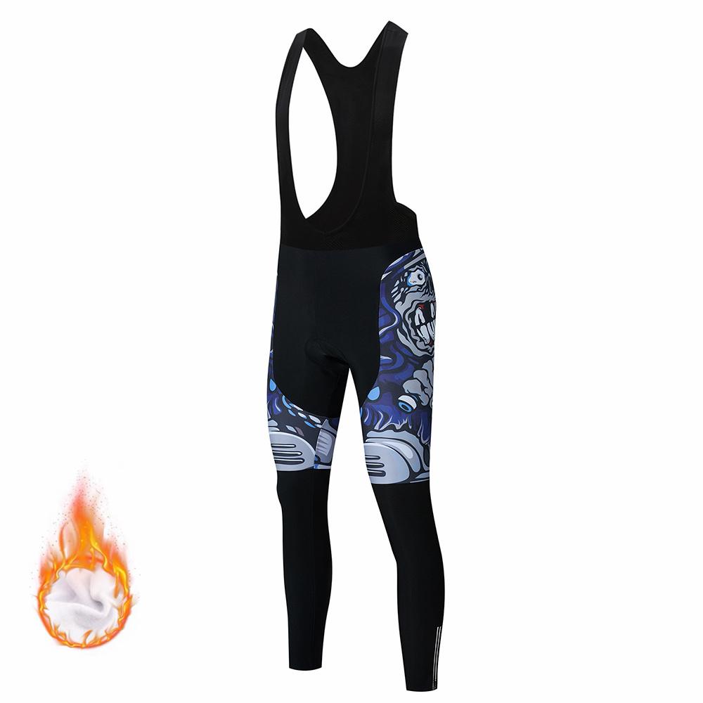 2026 Winter Velvet Warm Skull Pattern Winter Cycling Clothing Thermal Fleece Bicycle Jersey Set MTB Clothes Road Bike Uniforme Ropa Maílllot Ciclismo
