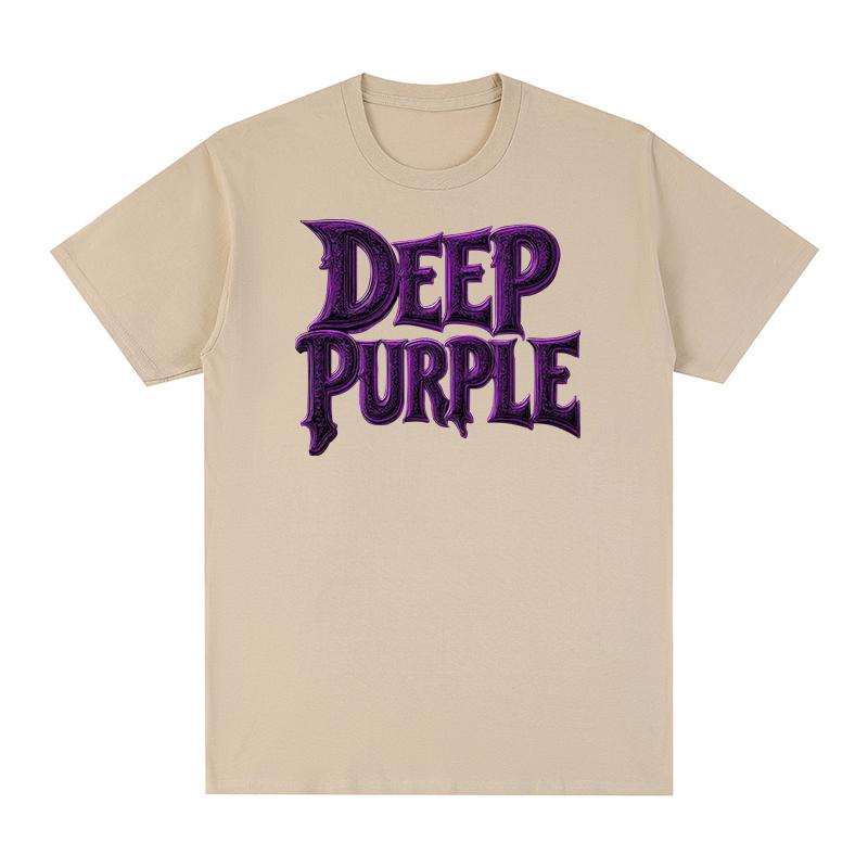 Deep Purple Vintage Tshirt Popular Heavy Rock Metal Band Fashion Hip Hop Y2k Cotton Men T shirt New Tee Tshirt Womens Tops