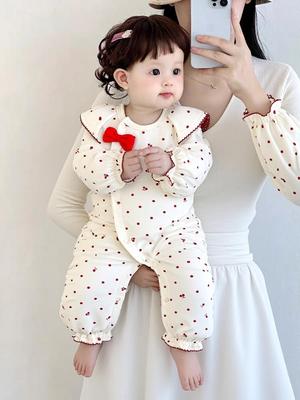 Spring & Autumn Baby Romper: Princess Style, Cute & Fashionable Crawling Suit for Girls