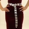 Carved Flower Waist Chain Body Jewelry Belly Dance Waist Belt Simple Metal Body Chain  Beach