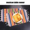 Good-Mexican Table Place Mats,Mexican Assorted Placemats Mexican Party Wedding Decorations, Fringe Blanket Table Runner 12 X 16