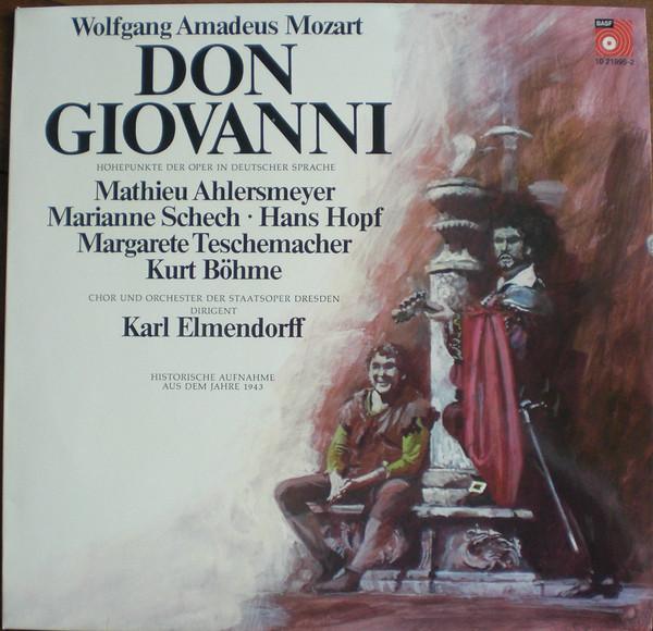 

LP Record WOLFGANG AMADEUS MOZART MATHIEU A Don Giovanni Hohepunkte Der Oper 10219952 BASF 1974 Germany Classical Used