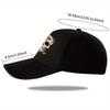 Sugar Skull Butterfly Baseball Cap Unisex Polyester Adjustable Casual Sports Snapback Hat
