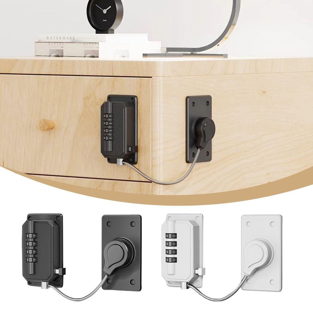 Anti-pinch Hand Refrigerator Door Coded Lock Adjustable Window Digital Password Lock  for Home