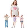 Balabala Girls' 2025 Summer Short Sleeve T-Shirt