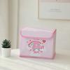 Hello Kitty Kuromi Cinnamoroll Melody Gittermuster Faltbare Klapp-Aufbewahrungsbox für Büro und Schlafzimmer