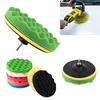 7-Inch Car Polish  Ing Waxing Pad Kit, Professional Sponge and Woolen Pads Set with Drill Adapt , for Sy Clning and Polishing
