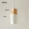 1Pcs White Minimalist Chandelier Bedroom Bedside Lamp Modern Nordic Restaurant Single Head Small  Bar Counter