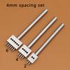 Reihenlocher Perforierter Lederlocher Rundloch-Hieb Runder Rombischer Hieb DIY Handgefertigt Leder Lederwaren Werkzeuge