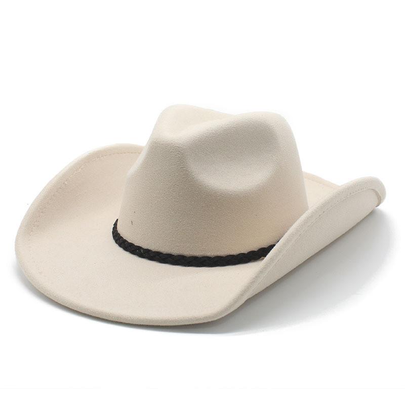 Traditional Wool Felt Gentleman Hat With Wide Brim For Winter Casual Wear