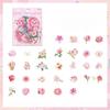 60 Pcs Plant Flower Cluster Stickers Junk Journal Creative Stationery DIY Decorative Stickers Scrapbook School Supplies