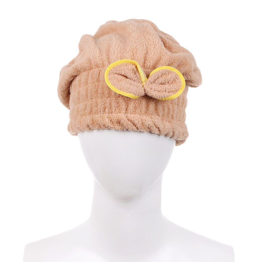 Microfiber Breathability Quick Drying Quickly Dry Hair Hat Hair Towel Cap Bowknot Wrap