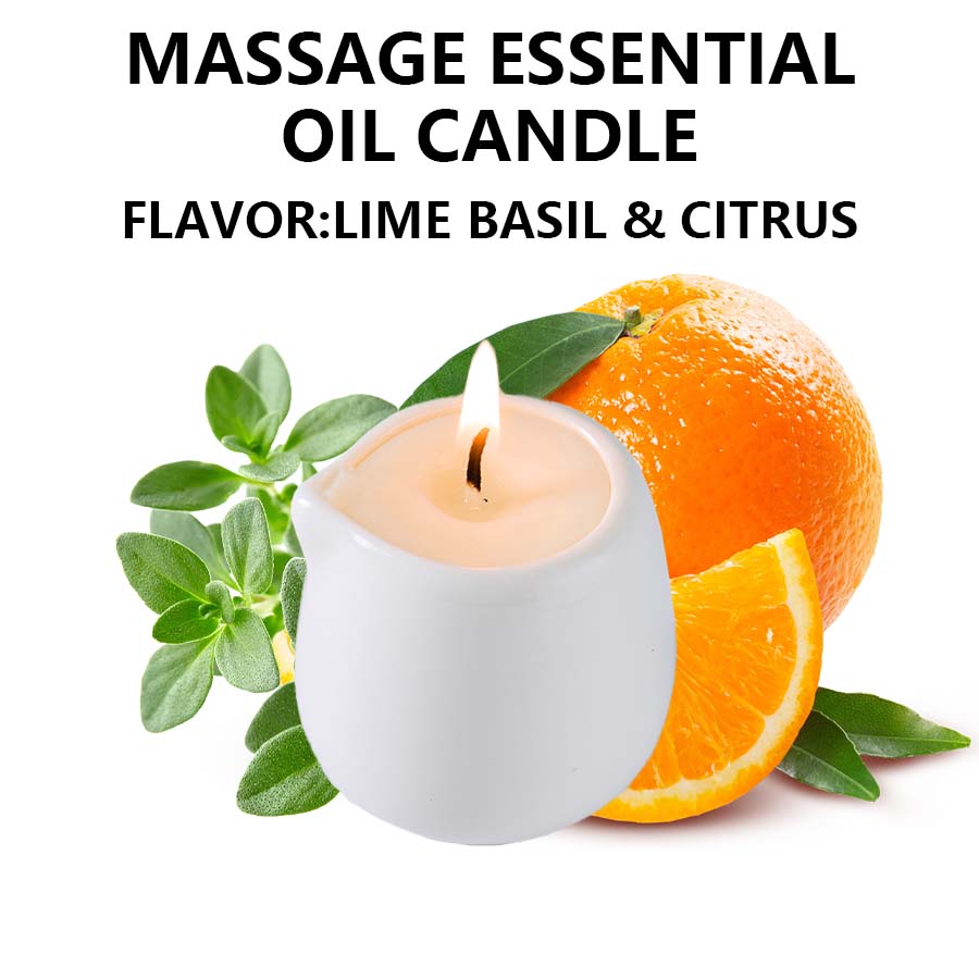 Fruity Scent Low Heat Massage Oil Candle Ultra Hydrating Body Care with Coconut Wax Oil 1.69 Oz Home Decor Valentines
