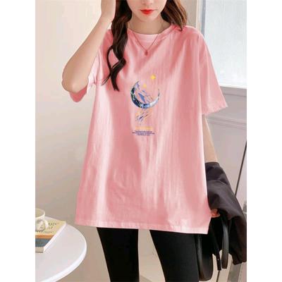White Cotton T-shirt Women's Short-sleeved 2025 Summer New Niche Loose Large Size Half-sleeved Medium and Long T-shirt Top