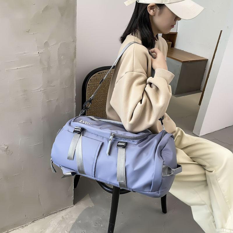 Street Trend Fitness Bag with Shoe Compartment Large Capacity Out Messenger Sports Handbag Travel Bag