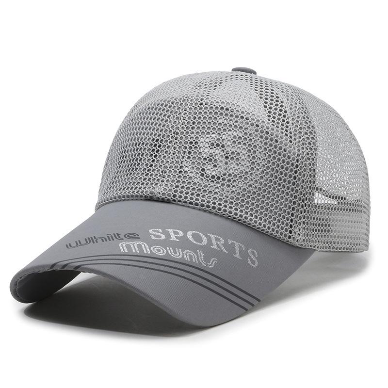 Men's Breathable Mesh Duckbill Baseball Cap - Sun Protection Summer Hat