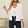 Women Casual Lightweight Cropped Cardigan Sweater 3/4 Sleeve Open Front Comfortable Fashion Shrugs