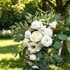 Künstlicher Hochzeitsbogen Blumen-Set Hochzeits-Heimdekoration Blumenkranz Außenbogen Willkommensschild Zeremonie Kulisse Dekoration
