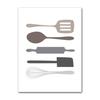 Life Minimalist Poster Picture For Kitchen Home Deco Nordic Wall Art Canvas Print Black And White Cartoon Painting Pop Tableware